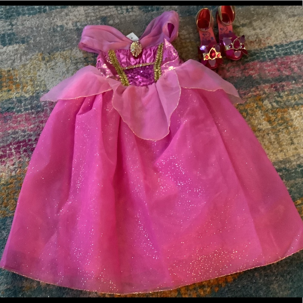 Sleeping beauty costume and shoe